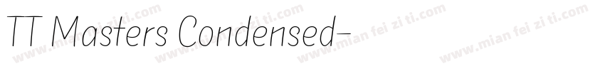 TT Masters Condensed字体转换